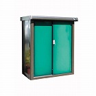 ９５５ｘ５６０ｘ１１２０ｍｍ　収納庫（グリーン）