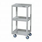 ４００ｘ３３０ｘ８００ｍｍ　アルミ製ツールワゴン（エラストマー車）