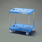 ５００ｘ３７０ｘ４９２ｍｍ／二段／８０ｋｇ　ツールワゴン（樹脂製）