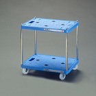 ６００ｘ４１０ｘ４９５ｍｍ／二段／８０ｋｇ　ツールワゴン（樹脂製）