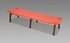 １７８０ｘ４６０ｘ３８０ｍｍ　ベンチ（担架兼用／オレンジ）