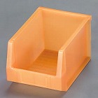 １５０ｘ２０１ｘ１２５ｍｍ　パーツトレー（透明オレンジ）