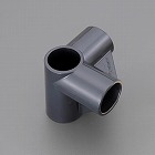［パイプラック用］　４方向プラスチックジョイント（ブラック）