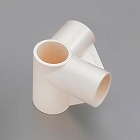 ［パイプラック用］　４方向プラスチックジョイント（アイボリー）