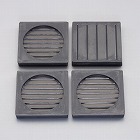 ９１ｘ　９１ｘ　１３ｍｍ　防振ゴム（低反発タイプ／４枚）