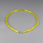 ３．０ｘ　９００ｍｍ　リンクチェーン（ステンレス製／ビニールカバー黄）