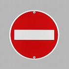 φ６００ｍｍ　構内標識［車両進入禁止］