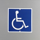 ６００ｘ６００ｍｍ　構内道路標識［身障者］