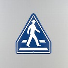 ６８５ｘ６００ｍｍ　構内道路標識［横断歩道］