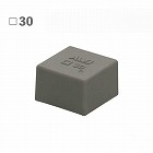 ３０ｘ３０ｘ２０ｍｍ　角型保護キャップ（ＥＬ／グレー／２個）