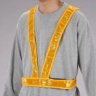 ＬＥＤ安全ベスト（ゴールド／赤ＬＥＤ）