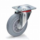 １６０ｍｍ　キャスター（自在金具／ゴムタイヤ）