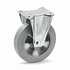 ２００ｍｍ　キャスター（固定金具／弾性タイヤ）