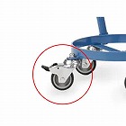 ７５ｘ２５ｍｍ　自在キャスター（ブレーキ付／ソリッドゴム）