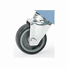 ７５ｘ２５ｍｍ　自在キャスター（ソリッドゴム）