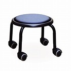 ３２０ｘ３２０ｘ２５５ｍｍ　ワークチェアー（ブラック／ブラック