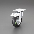 １６０ｍｍ　キャスター（自在金具・ブレーキ付／ソフトラバー）