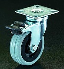 ７５ｍｍ　キャスター（自在金具・後輪ブレーキ付）