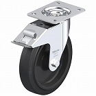 ２００ｍｍ　キャスター（自在金具・後輪ブレーキ付）