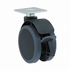 １００ｍｍ　キャスター（プレート式／ブレーキ付／振動吸収）