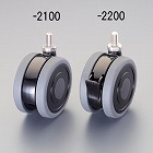 １００ｍｍ　キャスター（ツインホイール／ＴＰＥ／ブレーキ付／ＳＵＳネジ）