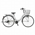 ２６型　折りたたみ式自転車（シルバー）