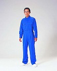 ［３Ｌ］　継ぎ作業服（青）