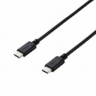 ＵＳＢ２．０ケーブル（Ｃ‐Ｃ、ＵＳＢ　ＰＤ対応）【１．０ｍ】ブラック