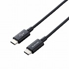 ＵＳＢ２．０ケーブル（Ｃ‐Ｃ、ＵＳＢ　ＰＤ対応、耐久仕様）【１．０ｍ】ブラック