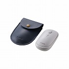 ＢｌｕｅＬＥＤマウス／薄型／Ｂｌｕｅｔｏｏｔｈ対応／４ボタン／ポーチ付／グレー
