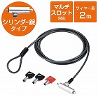 セキュリティワイヤー／シリンダー錠／マルチスロット