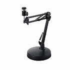 ＷＥＢカメラ用フレキシブルアーム型スタンド／ＧｏＰｒｏ用アダプタ付属／ブラック