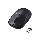 ＩＲマウス　無線　３ボタン　省電力　抗菌　ブラック