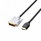 ＨＤＭＩ‐ＤＶＩ変換ケーブル　５ｍ　ブラック