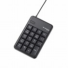 ２ポートＵＳＢ２．０ＨＵＢ付ＵＳＢテンキーボード【ブラック】