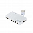 ＵＳＢＨＵＢ２．０／ケーブル収納／バスパワー／４ポート／ホワイト