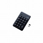 ワイヤレステンキーボード／Ｍサイズ／メンブレン／高耐久／ブラック