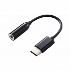イヤホンヘッドホン用ＵＳＢＴｙｐｅＣ変換ケーブル黒
