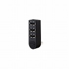 ＵＳＢＨＵＢ２．０／機能主義／バスパワー／３ポート／直挿し／ブラック
