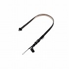 携帯用ストラップ　落下防止クリップ付き　ブラック