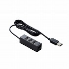 ＵＳＢＨＵＢ２．０／機能主義／セルフパワー／４ポート／１００ｃｍ／ブラック