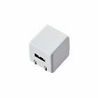 オーディオ用ＡＣ充電器／ｆｏｒ　Ｗａｌｋｍａｎ／ＣＵＢＥ／１Ａ出力／ＵＳＢ１ポート／ホワイト