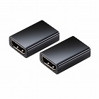ＨＤＭＩ延長アダプター／ストレート／スリムタイプ／２個入り／ブラック