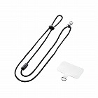 外付ストラップホール　ネックストラップ　クリア