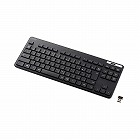 無線キーボード／薄型／メンブレン式／抗菌／コンパクトサイズ／ブラック