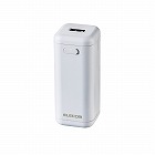モバイルバッテリー／乾電池式／ＵＳＢ‐Ａ　１ポート／単３電池４本付属／ホワイト