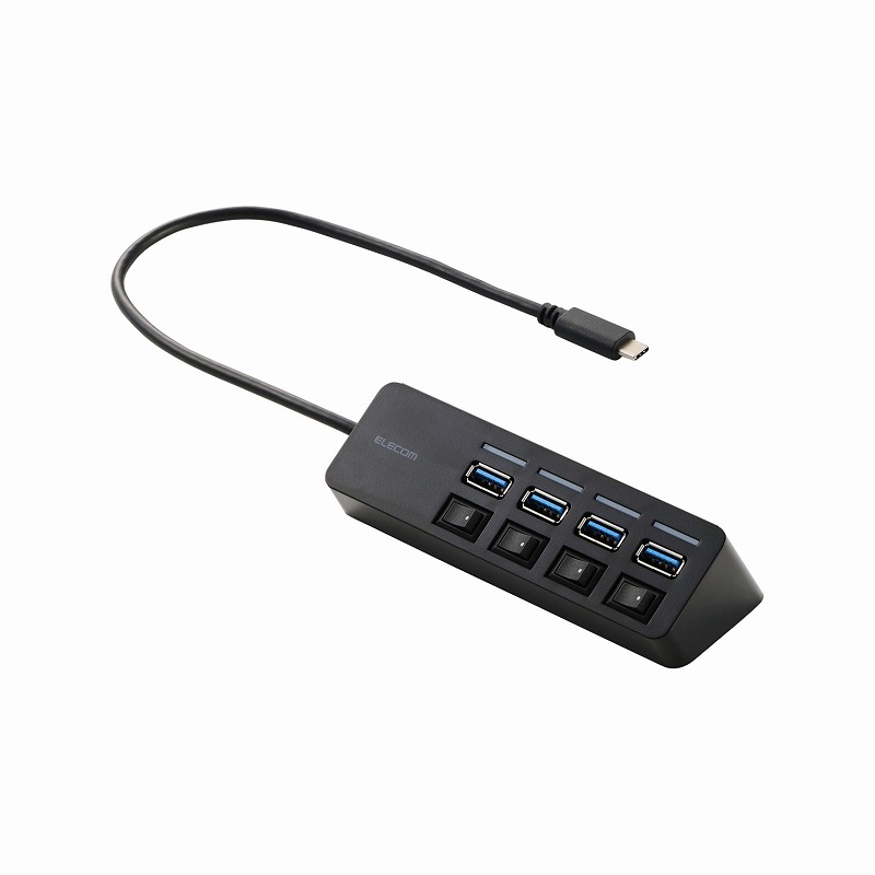 USB Type‐C(TM) 4ポートUSB 5Gbpsハブ