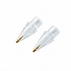 Ａｐｐｌｅ　Ｐｅｎｃｉｌ専用交換ペン先／第１・第２世代両対応／金属製／極細／透明／２個入り