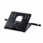 ノートＰＣスタンド／折りたたみ８段階／ブラック
