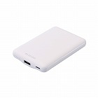 薄型コンパクトモバイルバッテリー（５０００ｍＡｈ／３Ａ／Ｃ×１＋Ａ×１）【ホワイト】